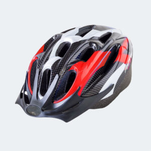 Casco da bicicletta rosso